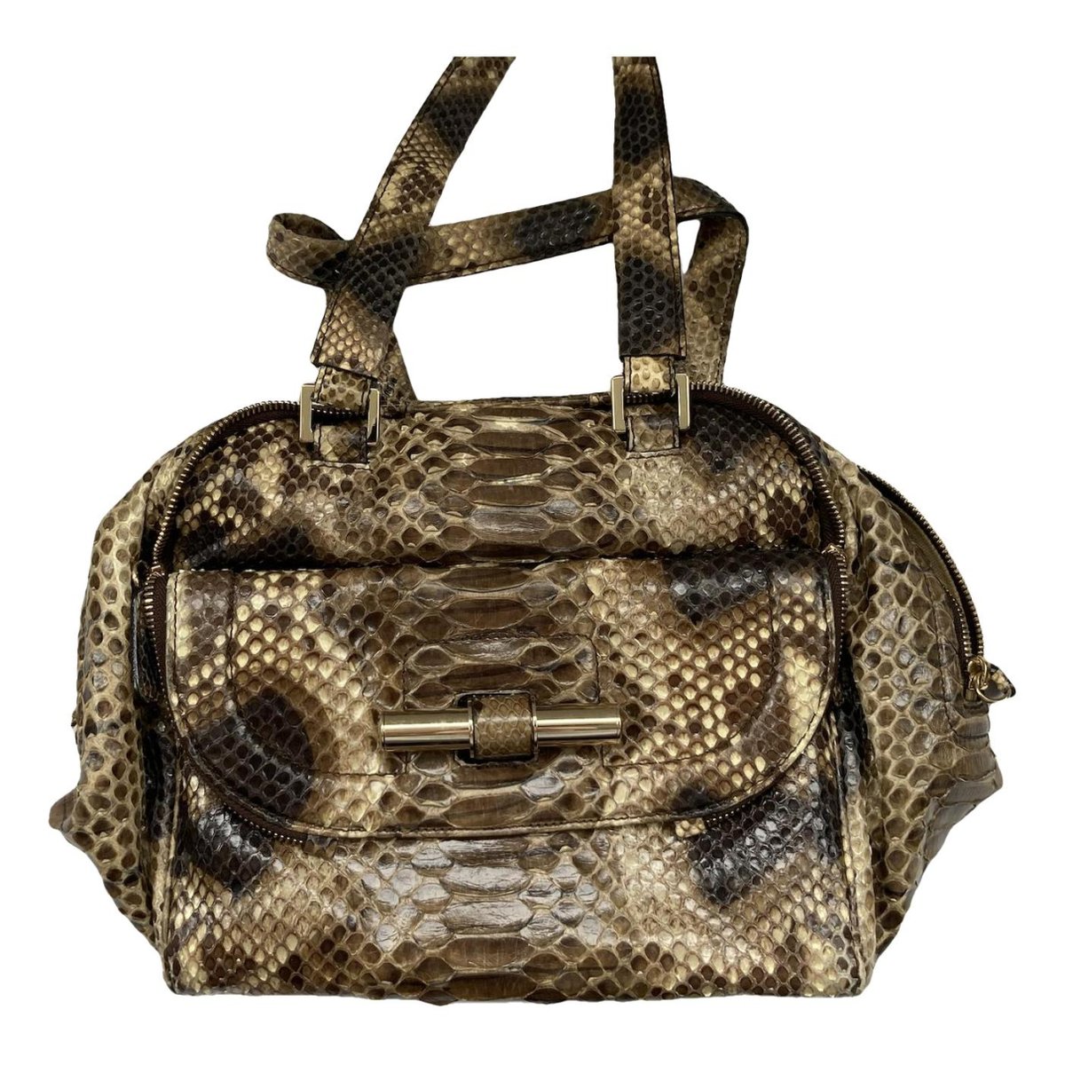 Justine python handbag