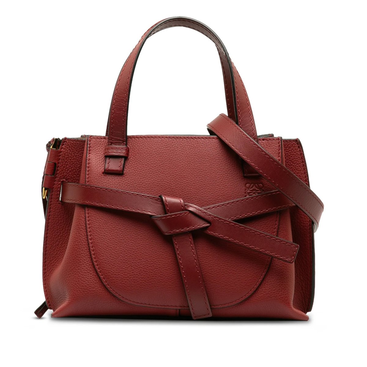 Gate Top Handle leather crossbody bag