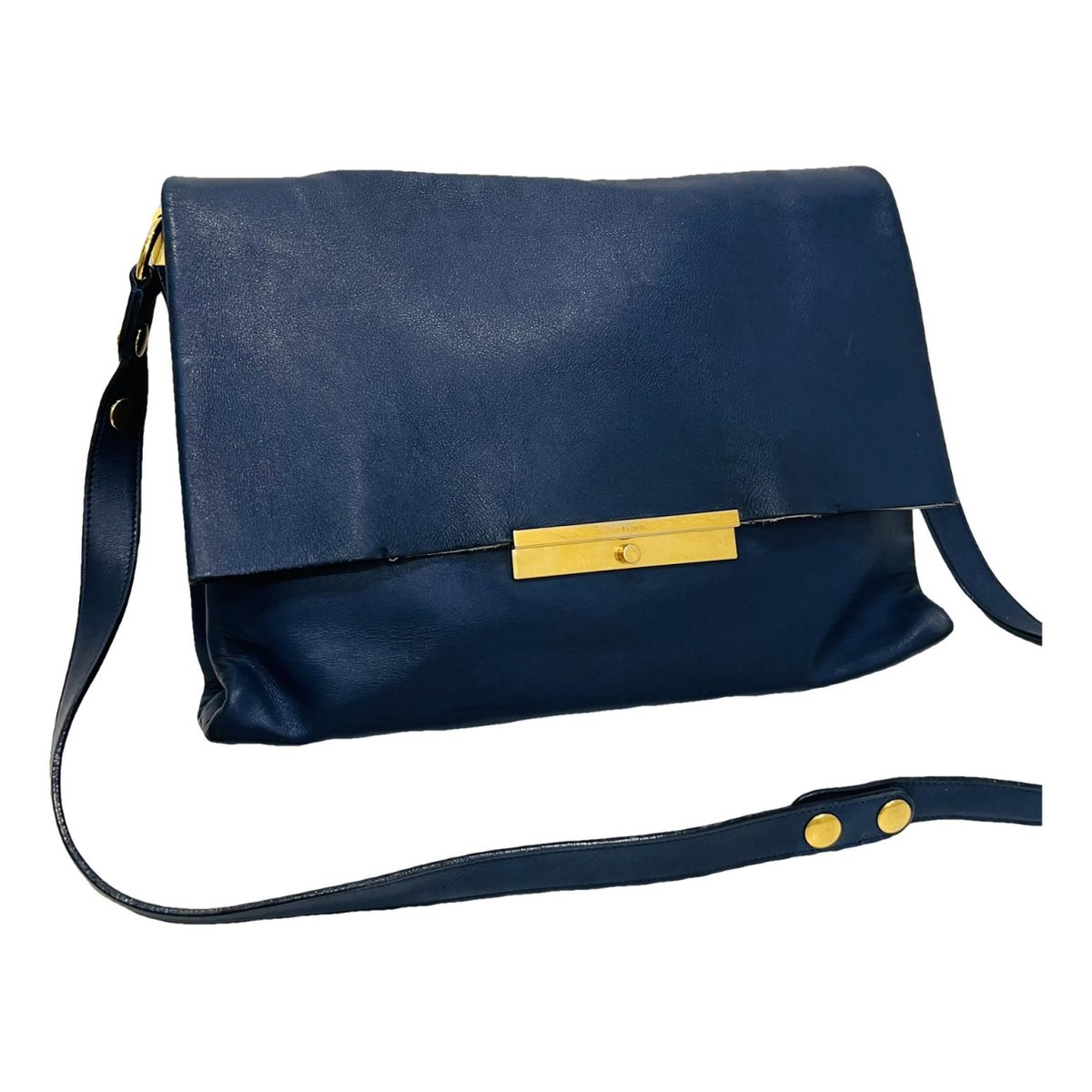 Blade leather crossbody bag