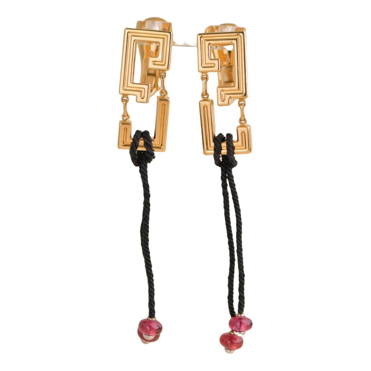 Le Baiser du Dragon yellow gold earrings