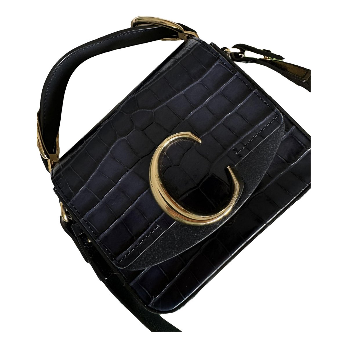 C leather handbag