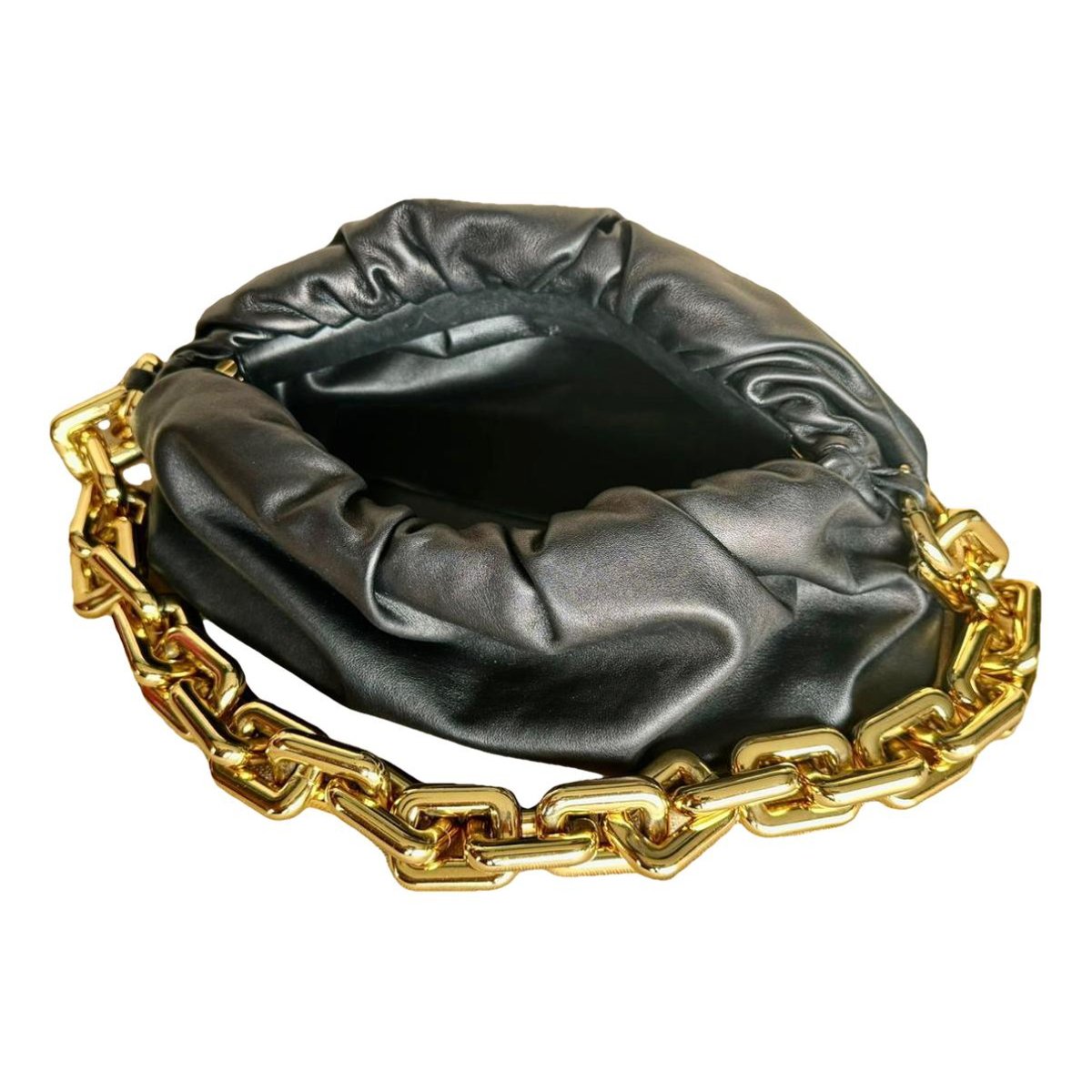 Chain Pouch leather handbag