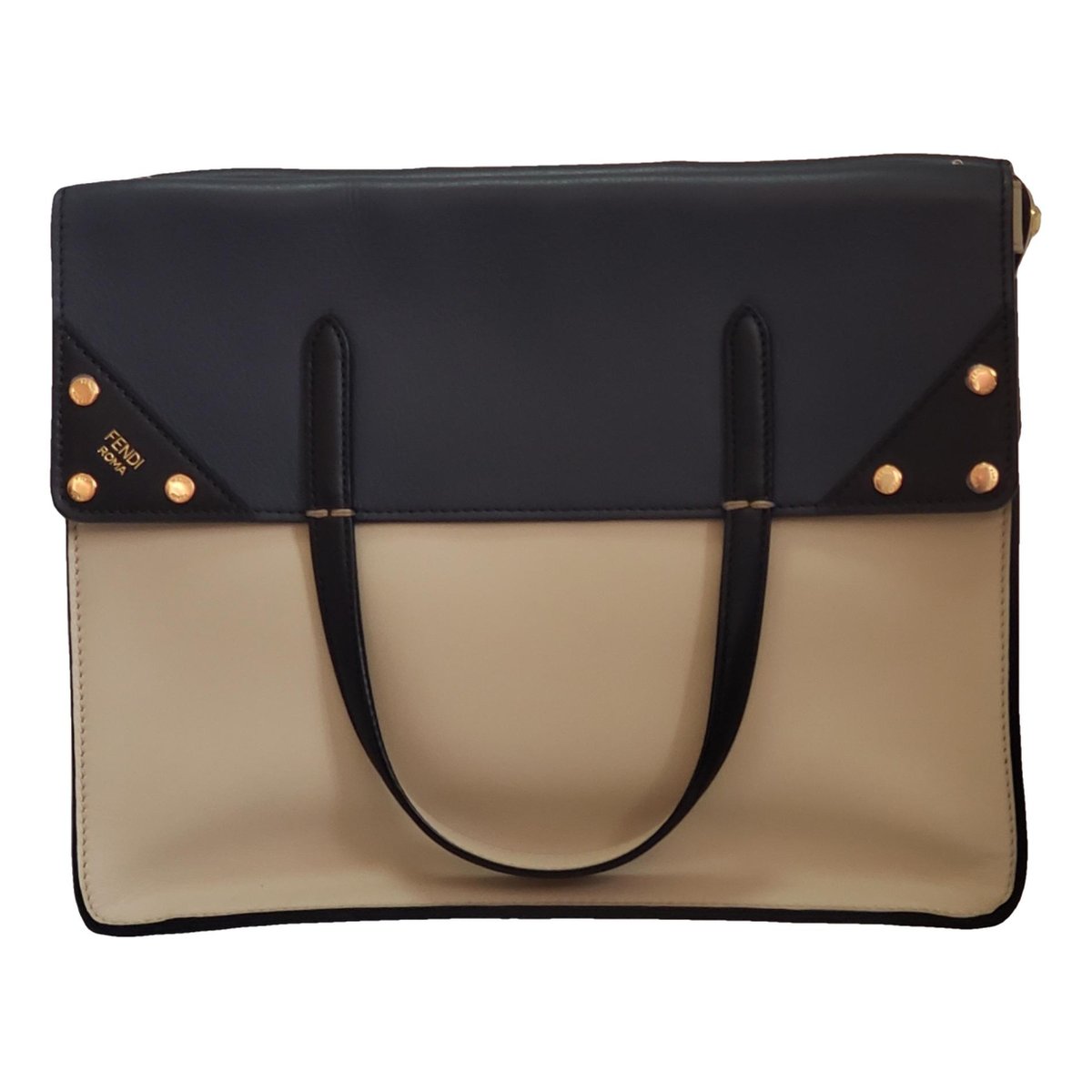 Flip leather handbag