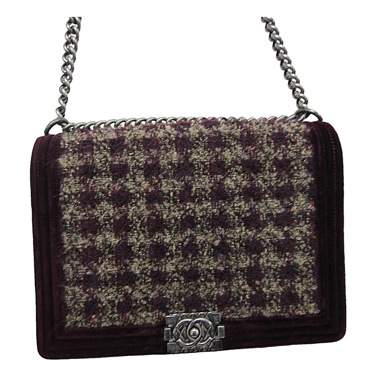 Boy velvet handbag