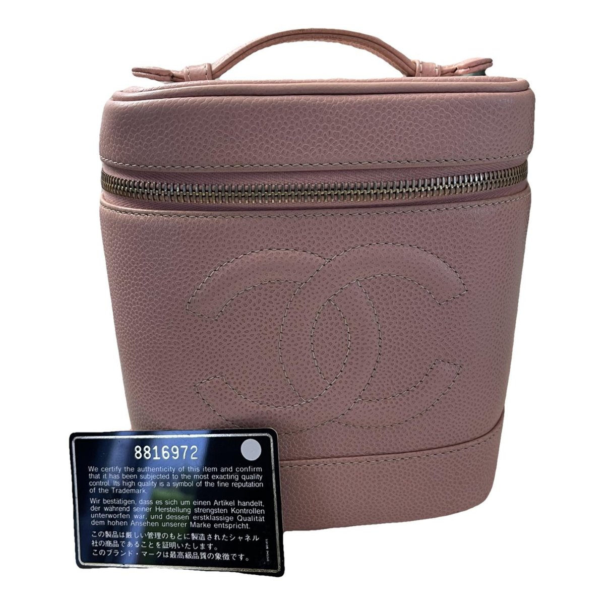Vanity leather handbag