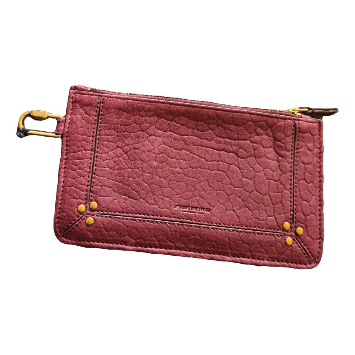 Popoche leather clutch bag