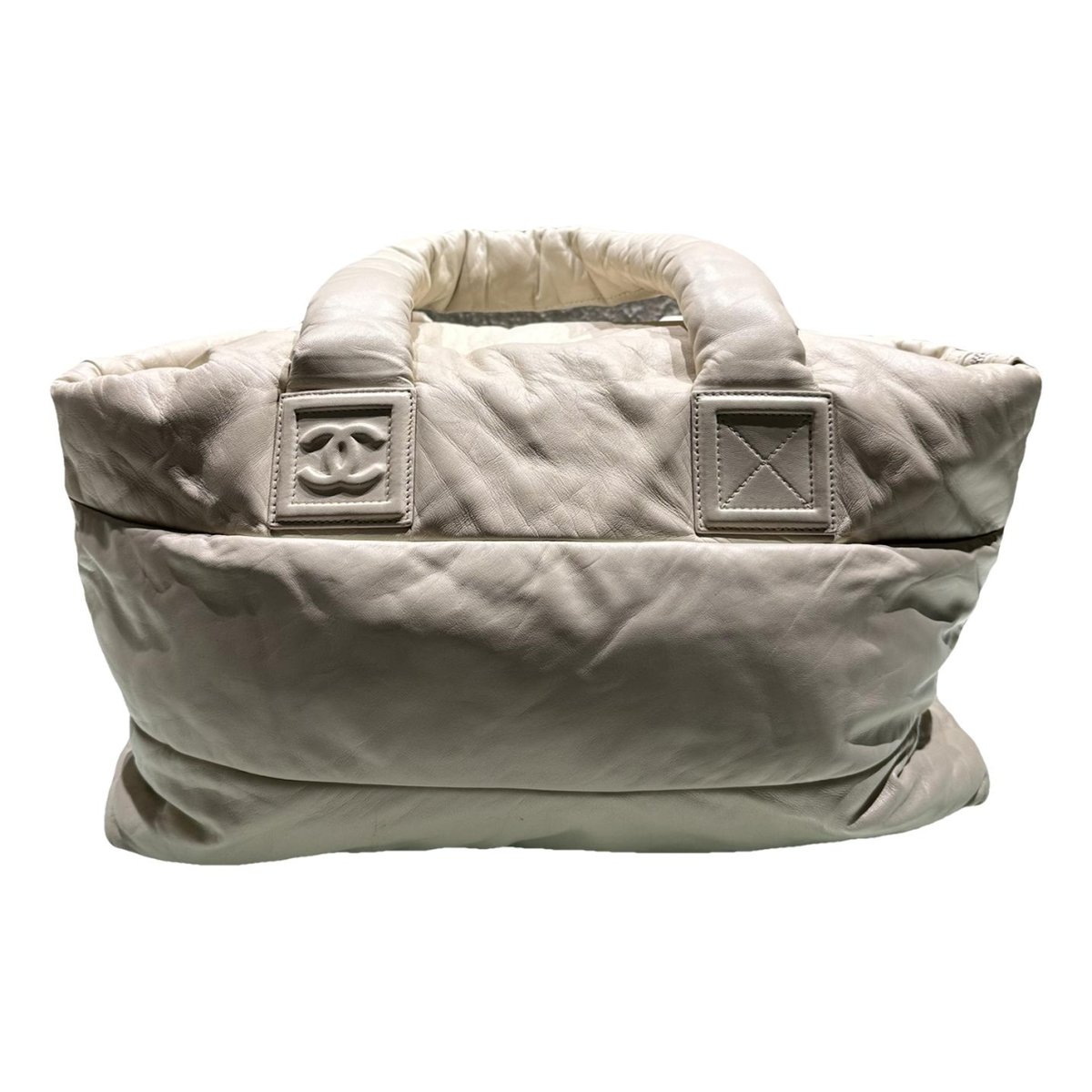 Cocoon leather tote