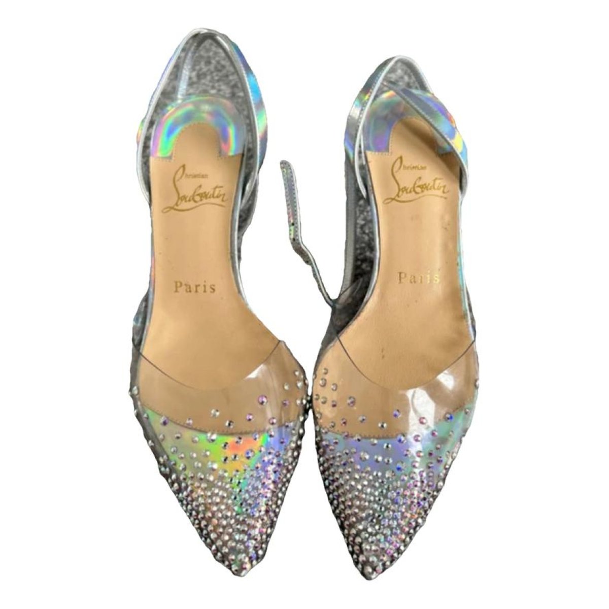 Degrastrass vinyl heels