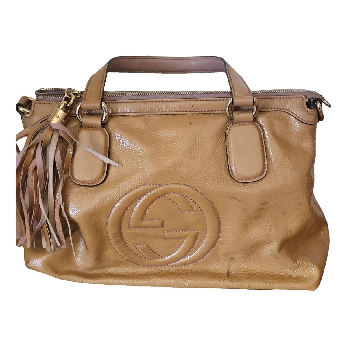 Soho Top Handle patent leather handbag