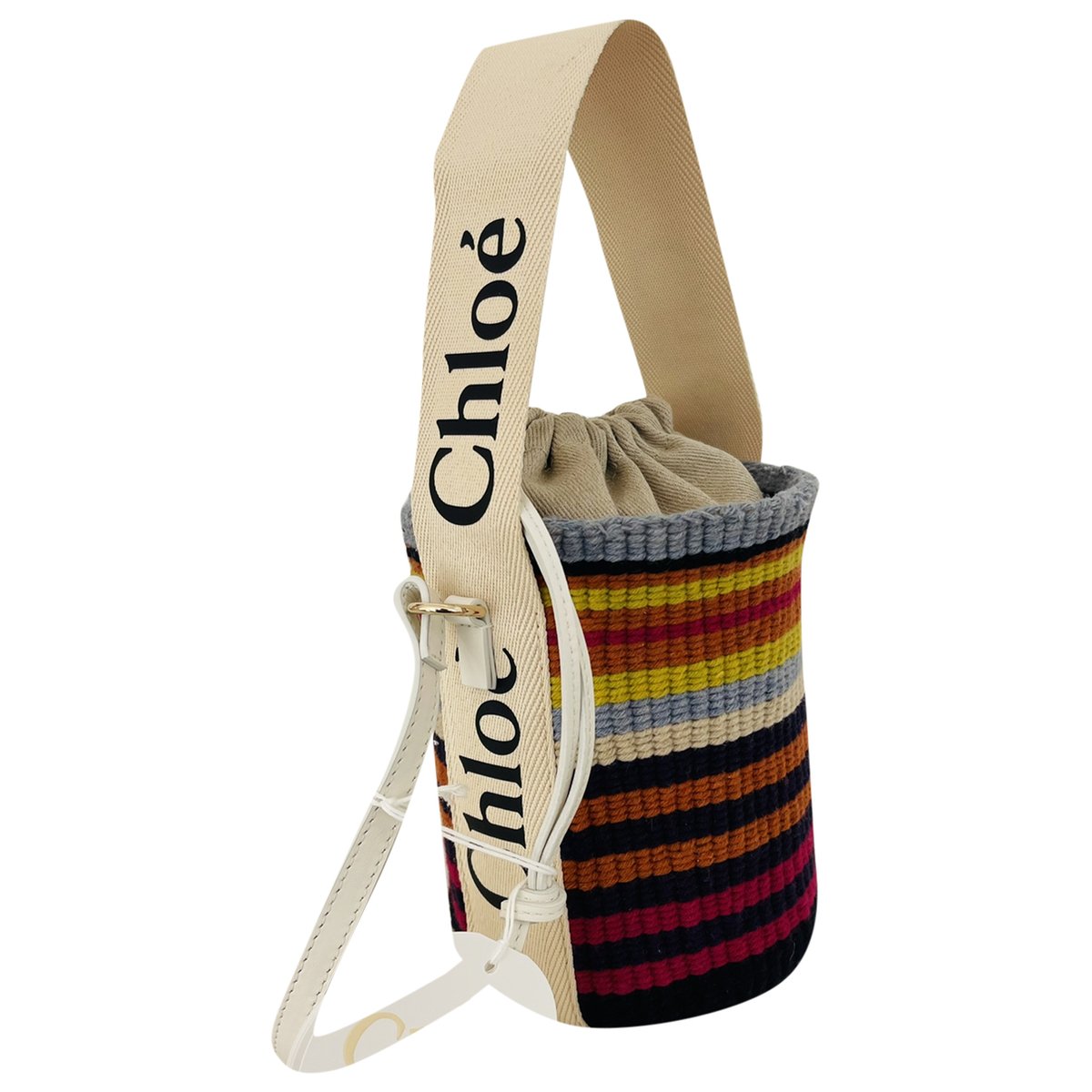 Woody Basket wool handbag