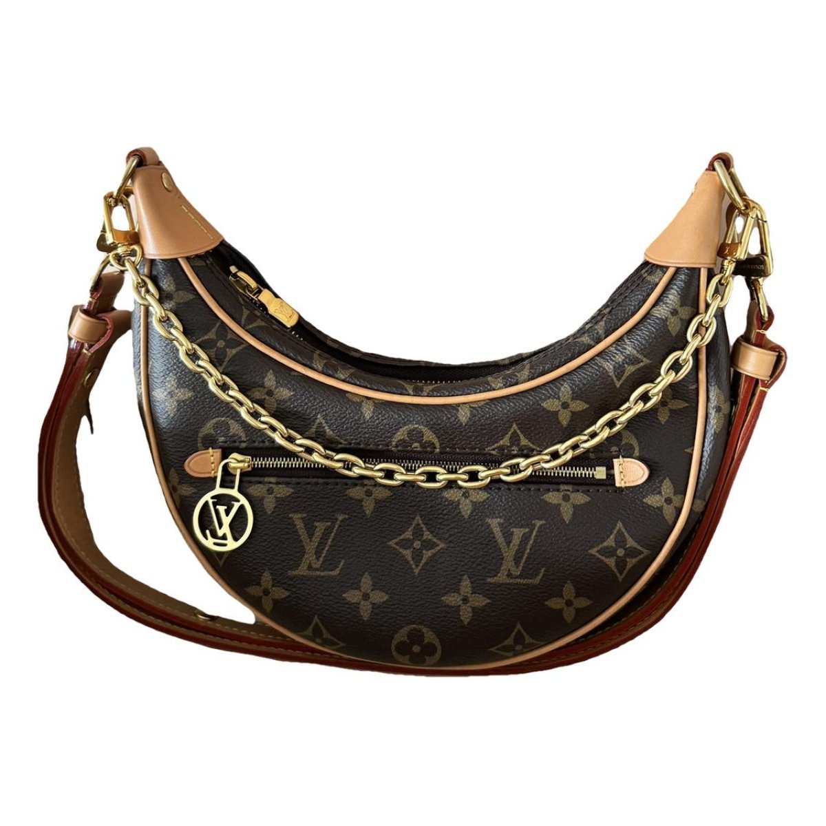 Loop leather handbag