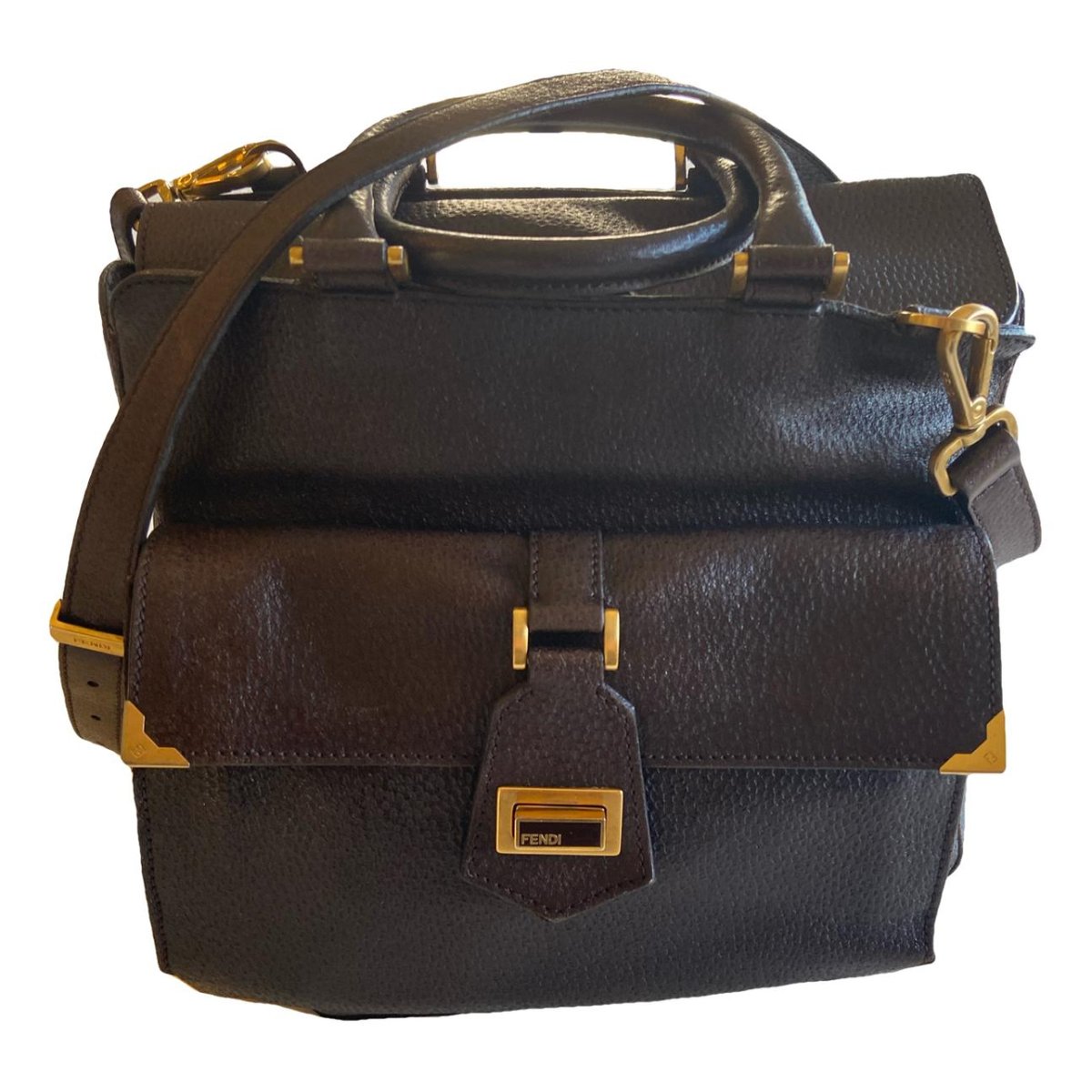 Peekaboo leather handbag