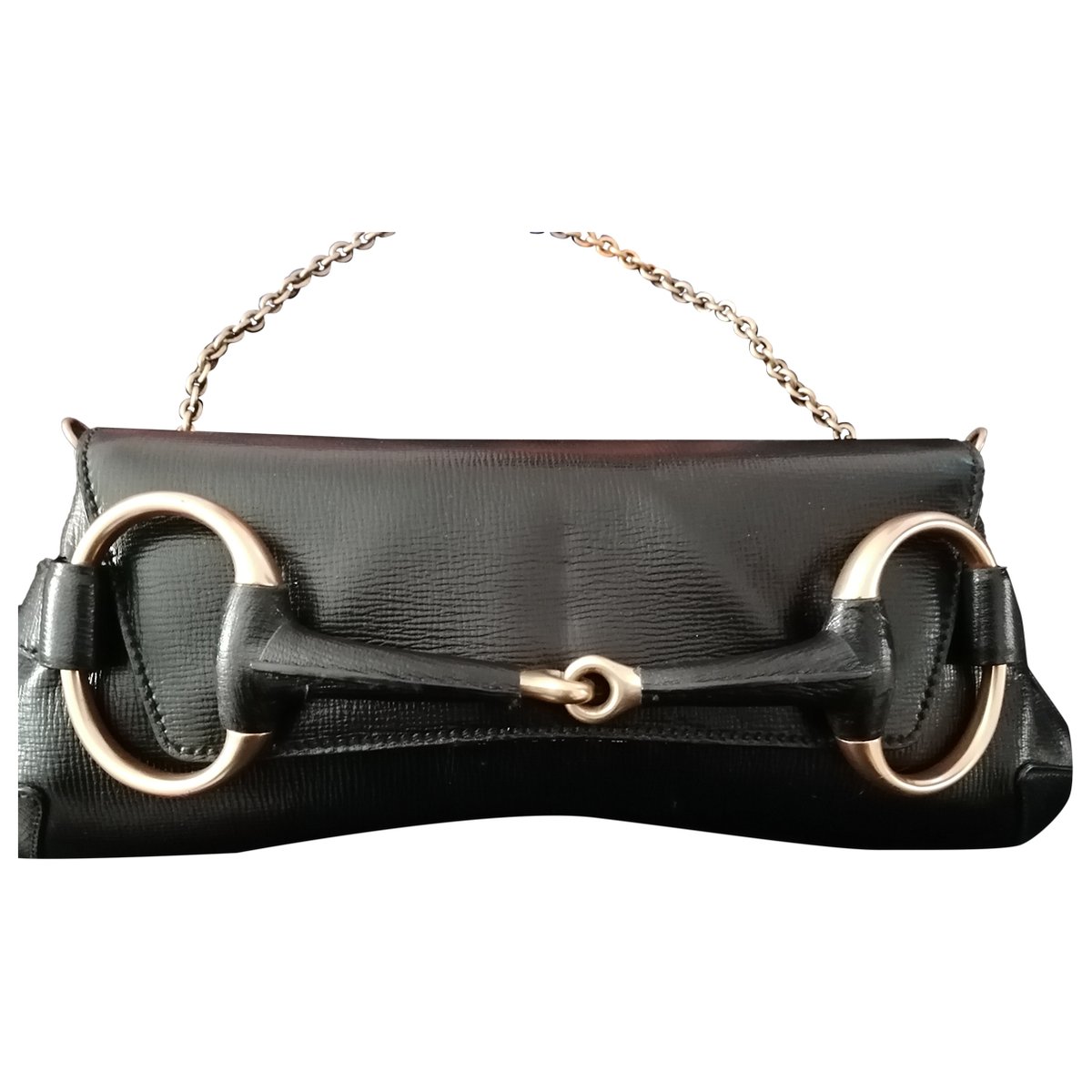 Horsebit Chain leather handbag