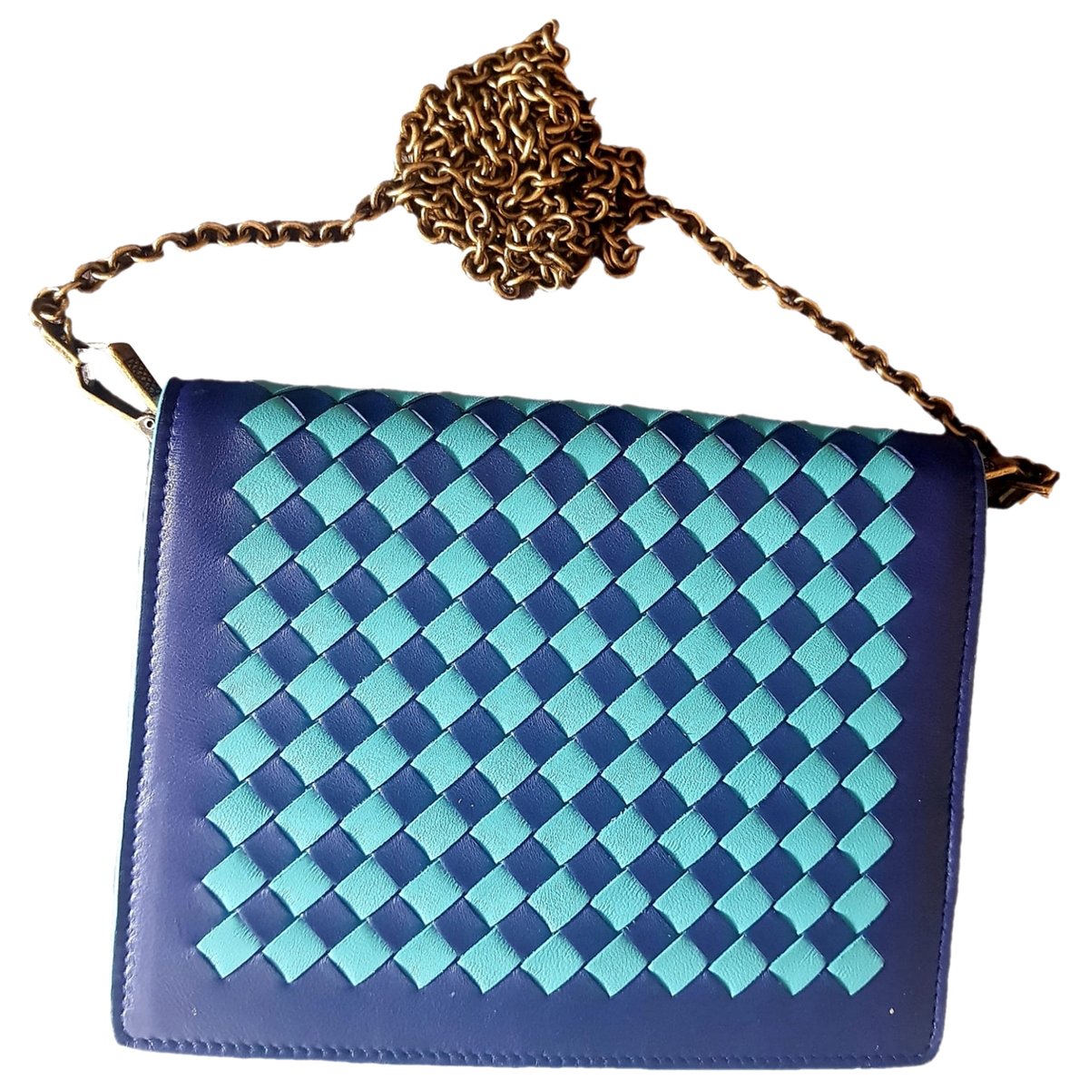 BV Trine leather clutch bag
