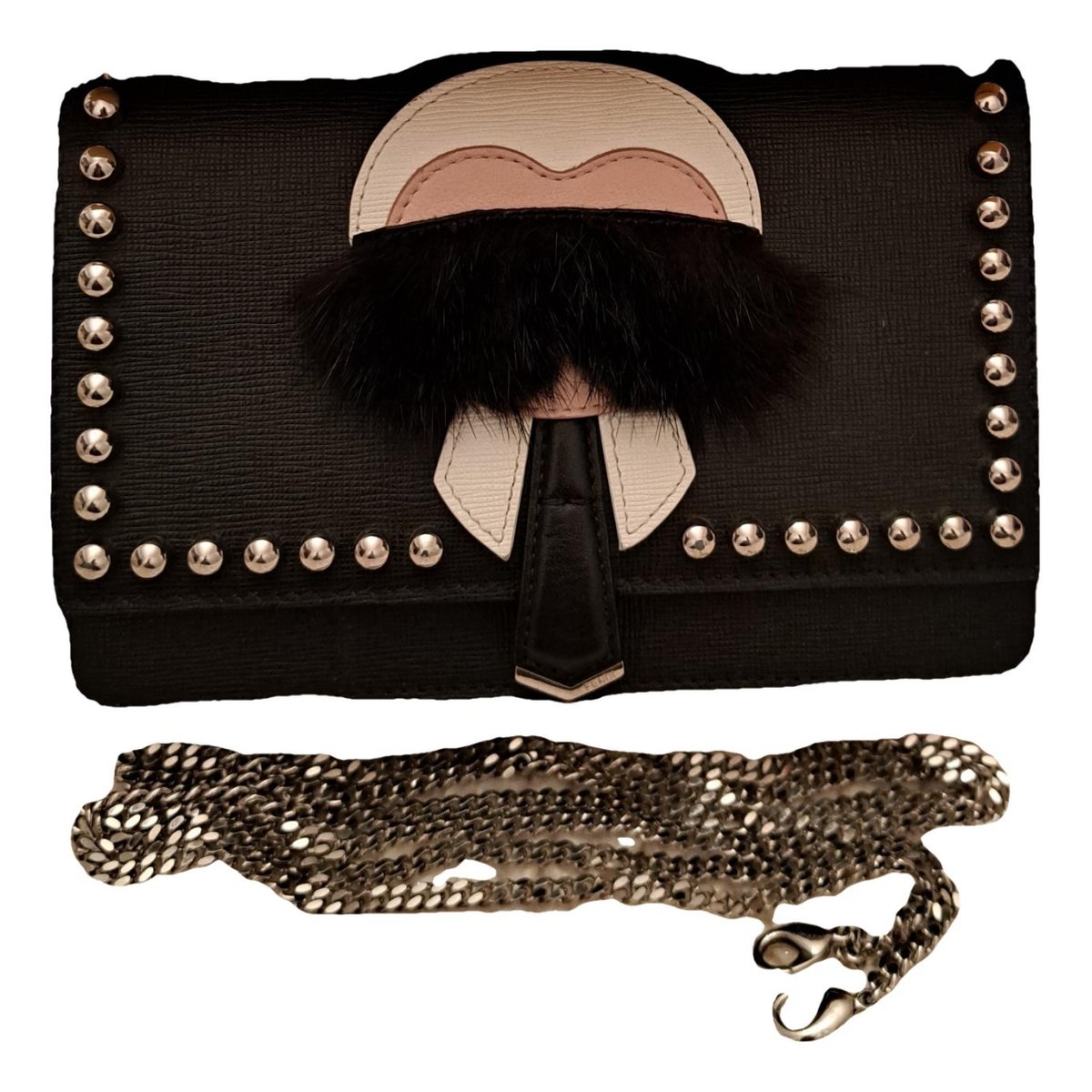 Wallet On Chain leather handbag