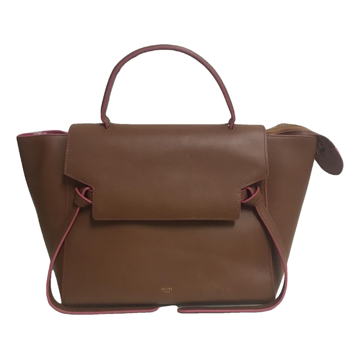 Belt leather handbag