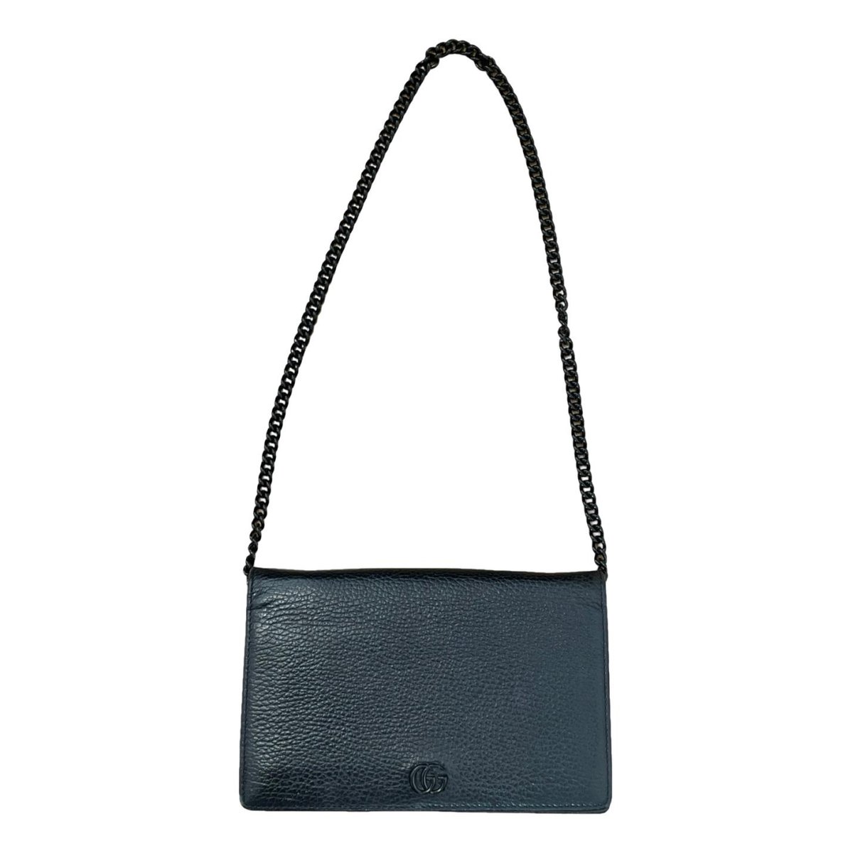 GG Marmont Chain Flap Wallet leather crossbody bag