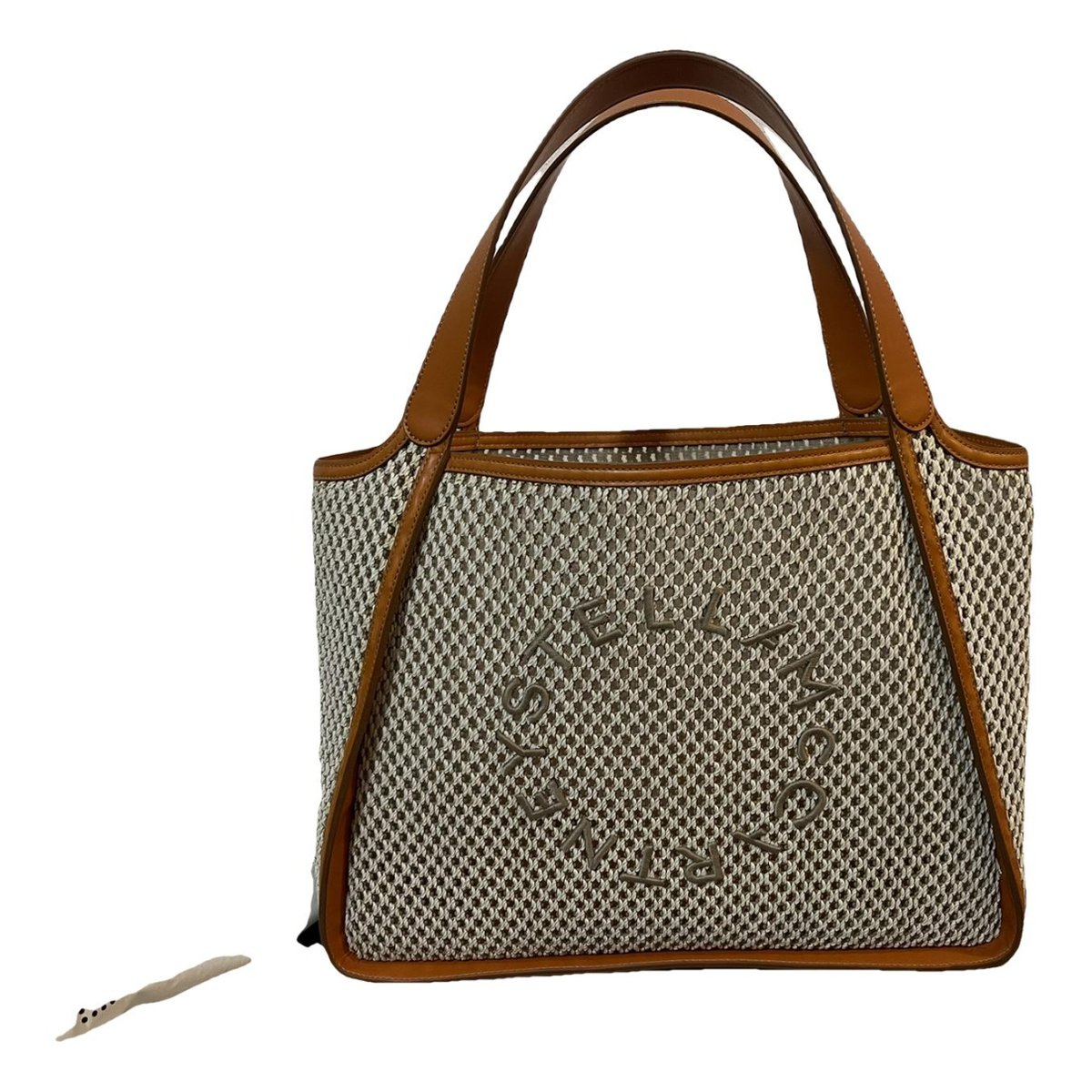Logo vegan leather handbag