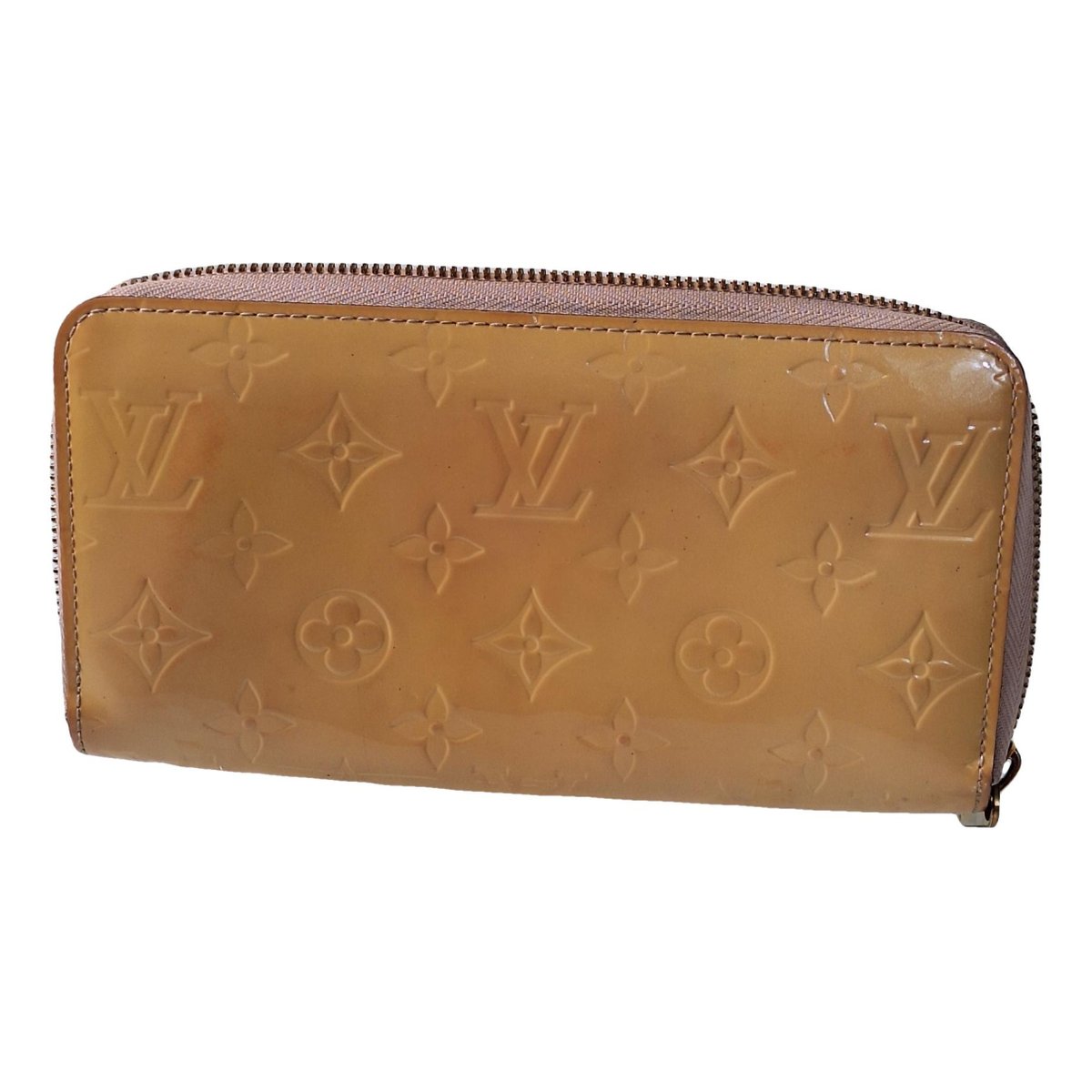 Zippy patent leather wallet
