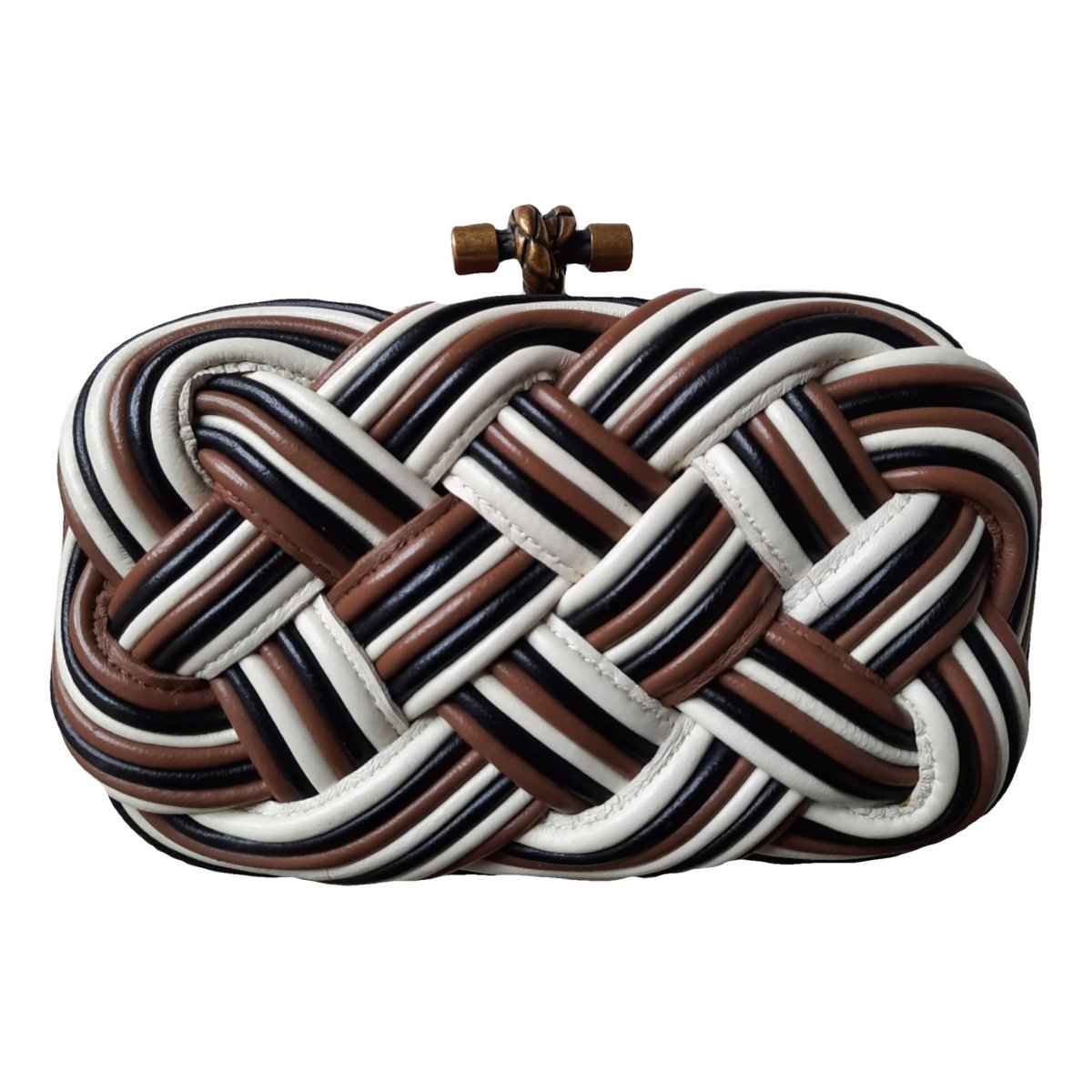 Pochette Knot leather clutch bag