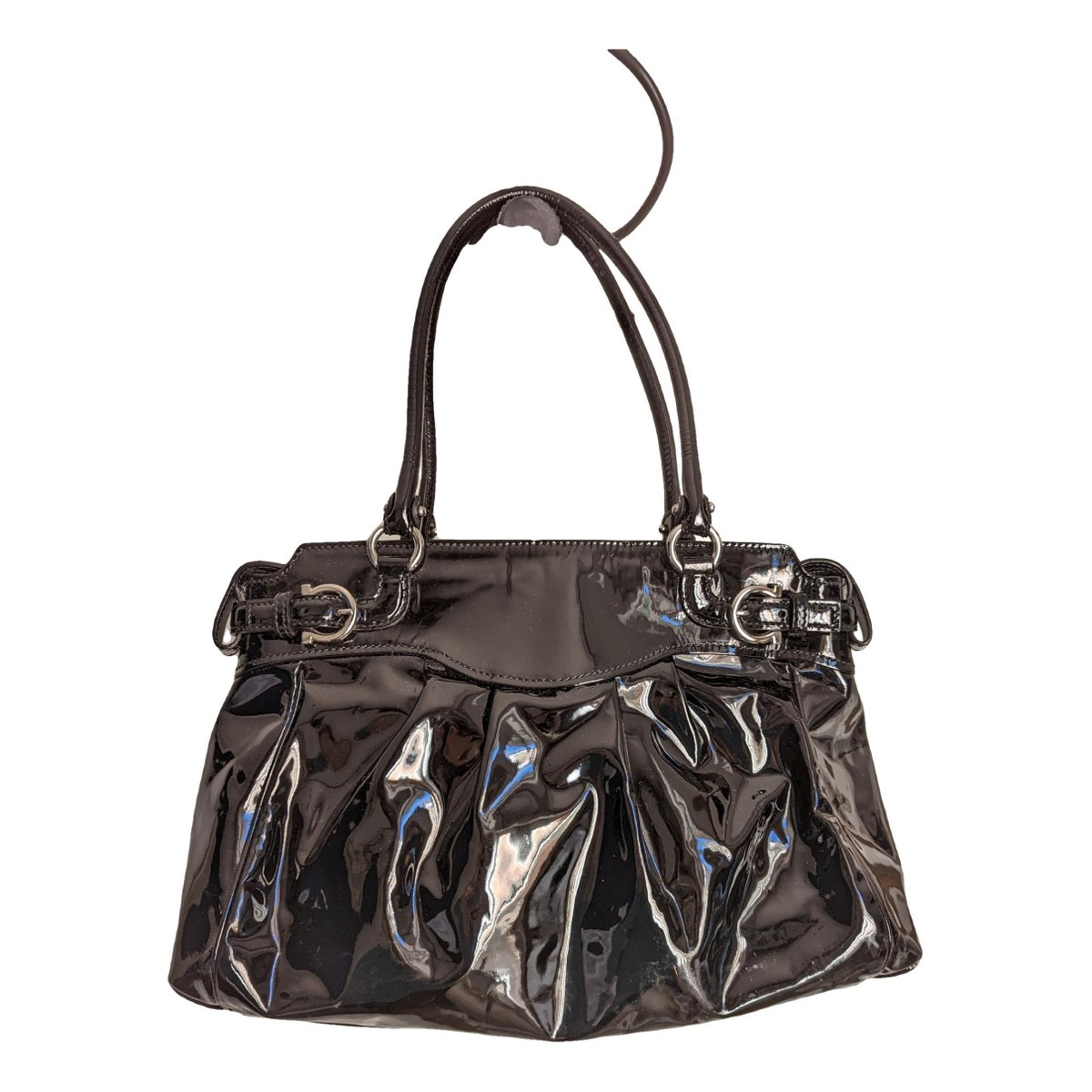 Wanda patent leather handbag