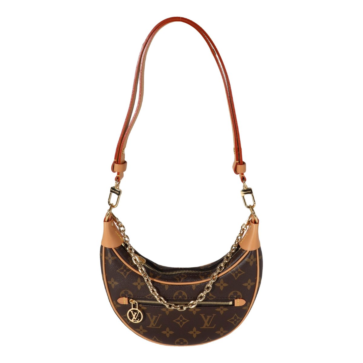 Loop leather handbag