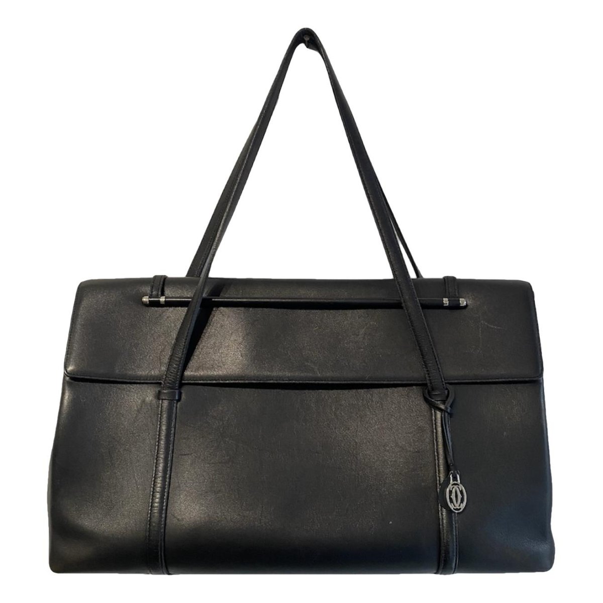 Cabochon leather handbag