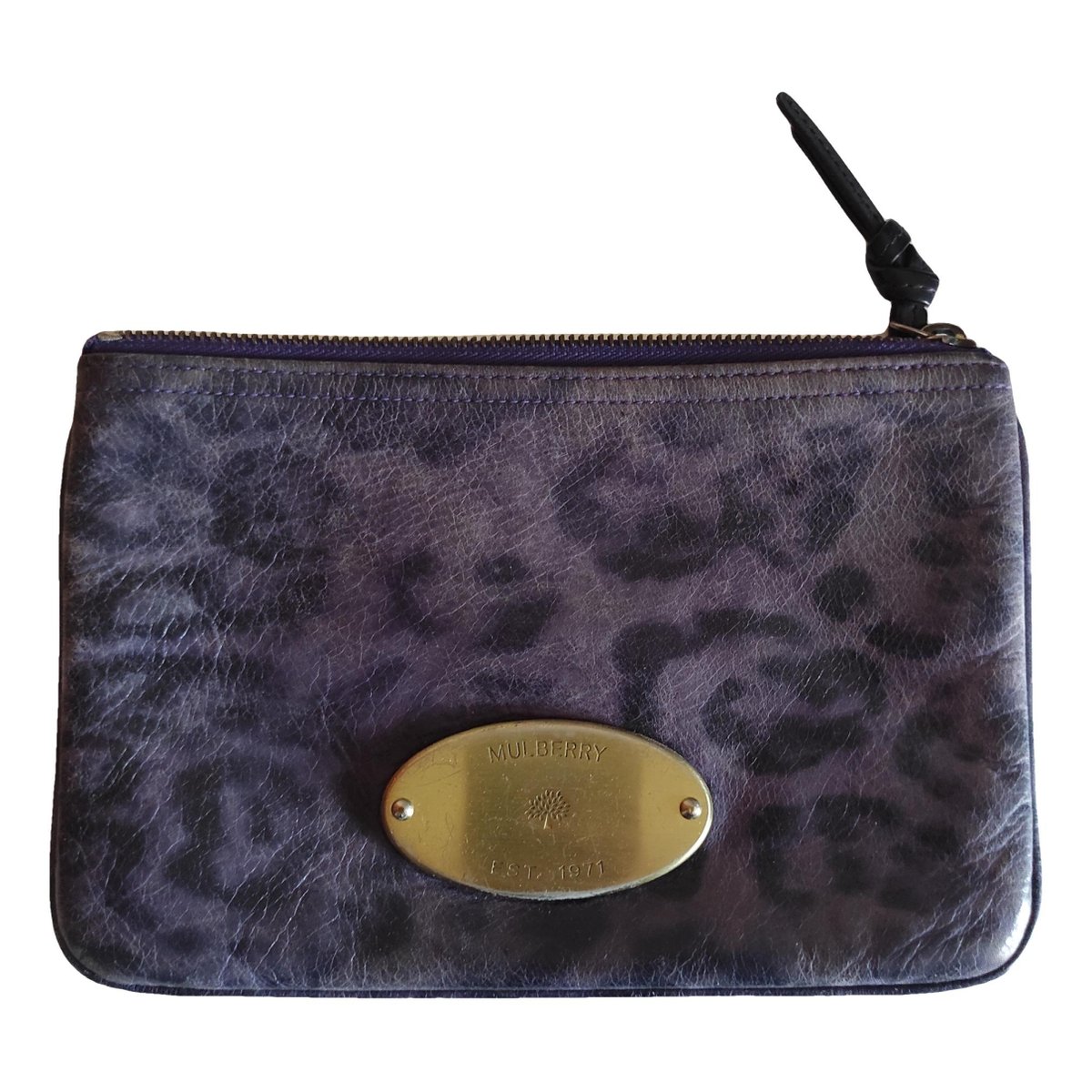 Mitzy leather clutch bag