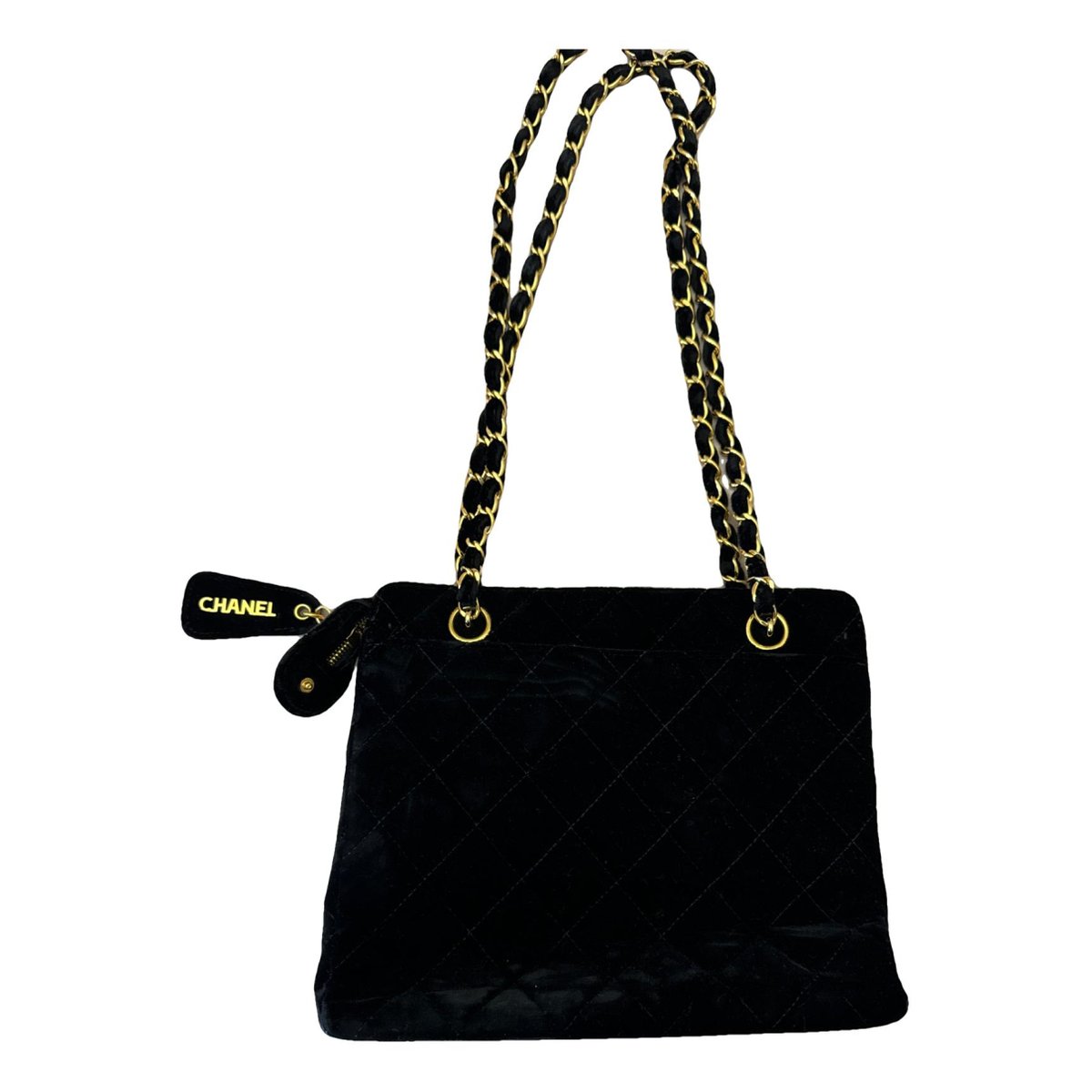 Vintage CC Chain velvet handbag