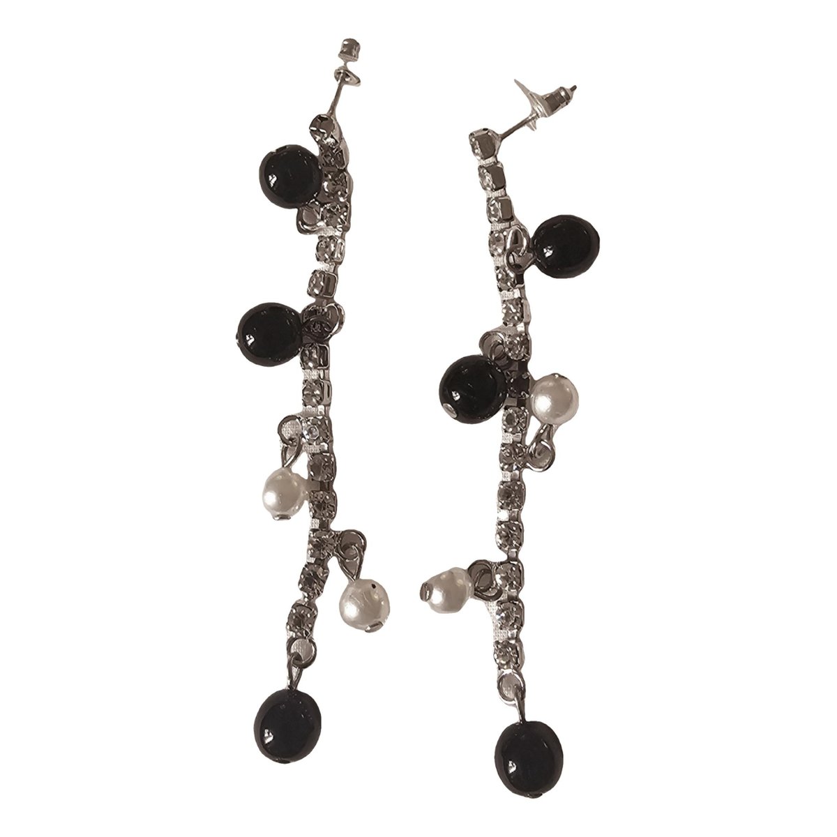 Puces en diamants crystal earrings