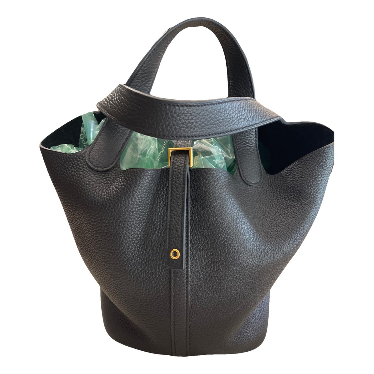 Picotin leather tote