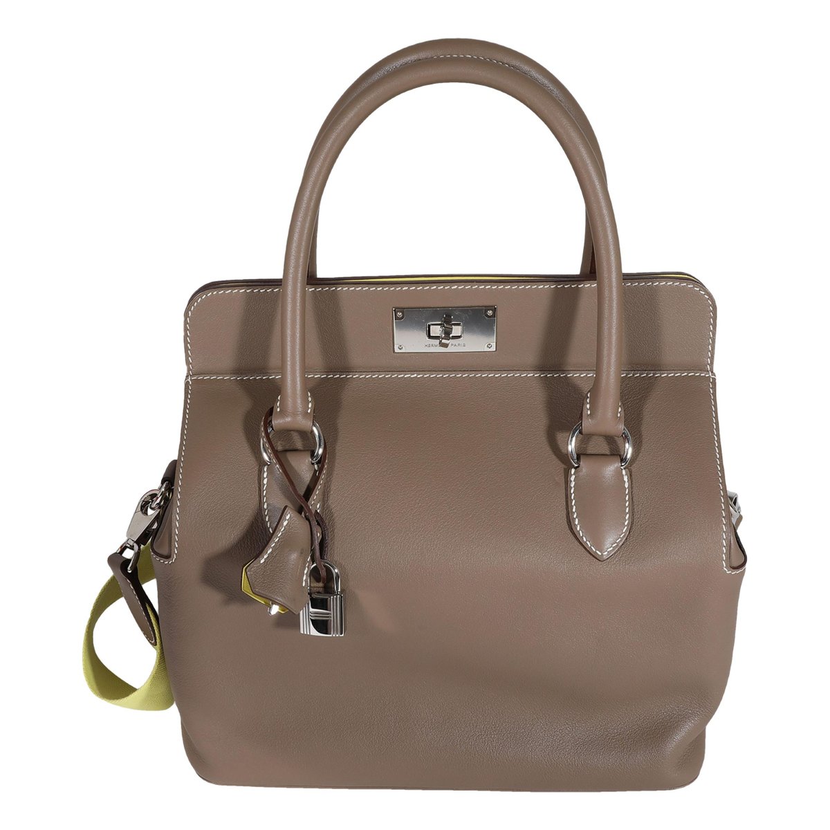 Toolbox leather handbag