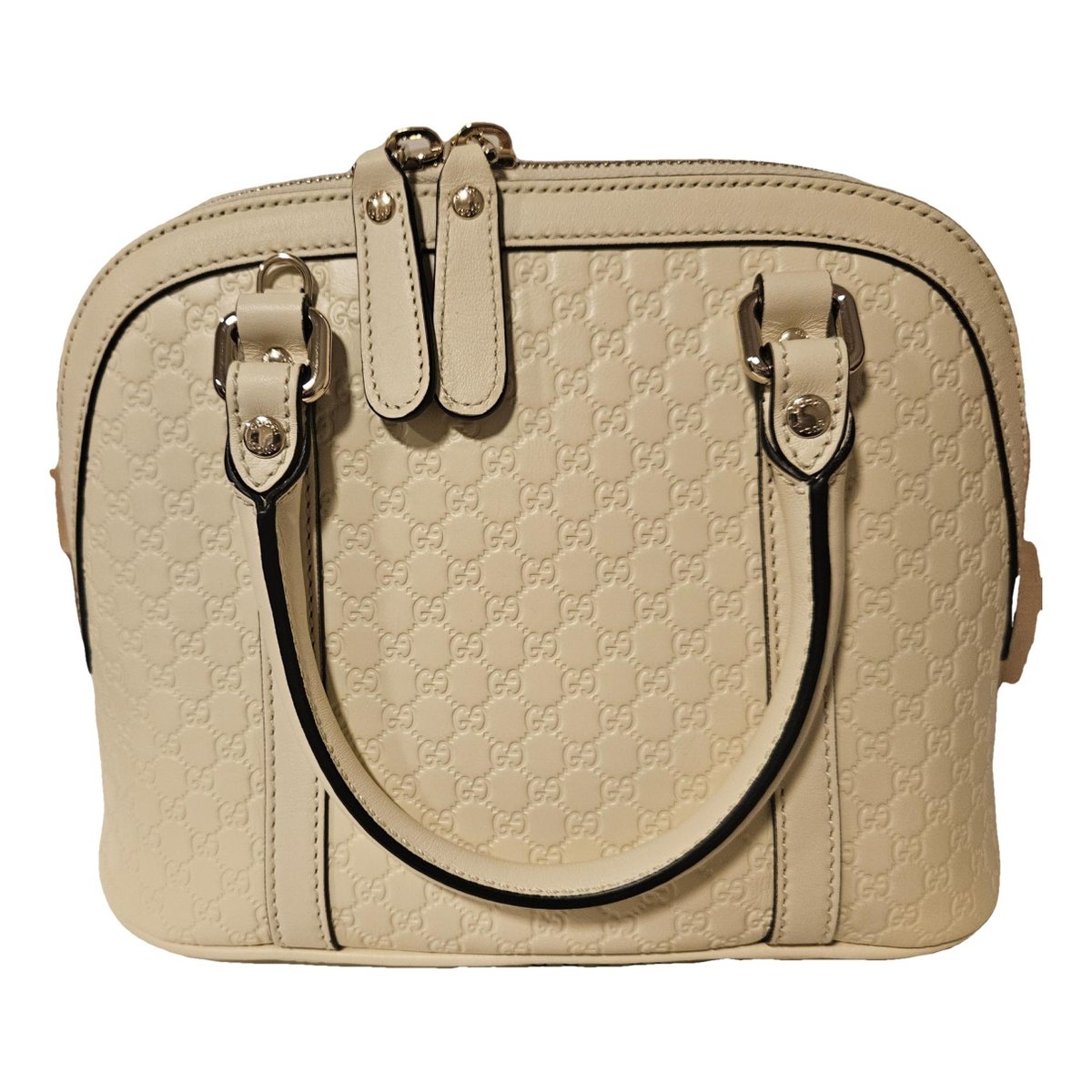 Dôme leather handbag