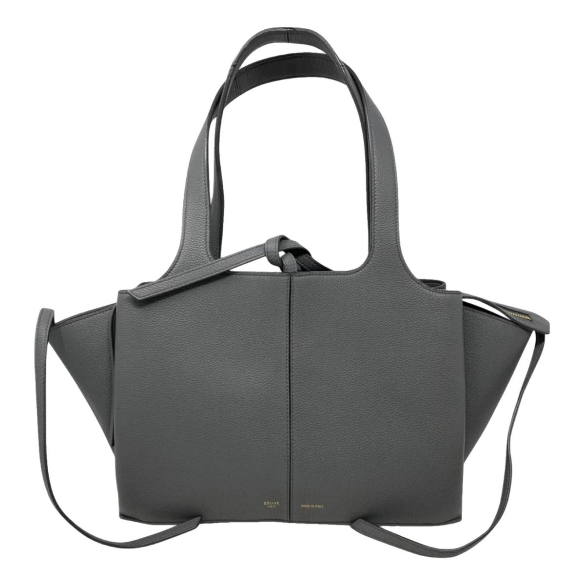 Tri-Fold leather handbag