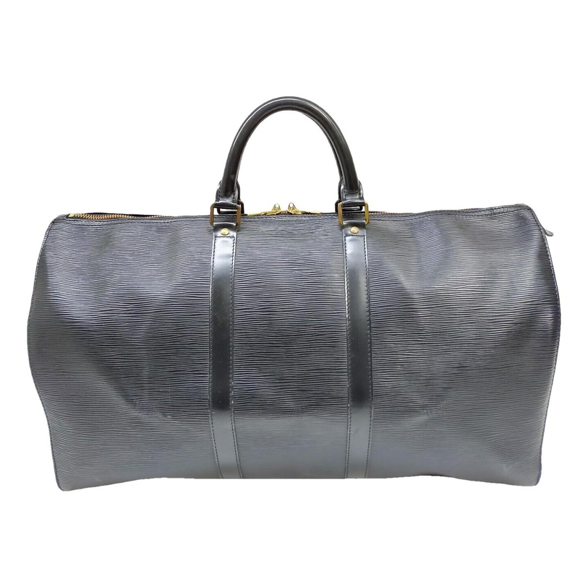 Keepall leather travel bag