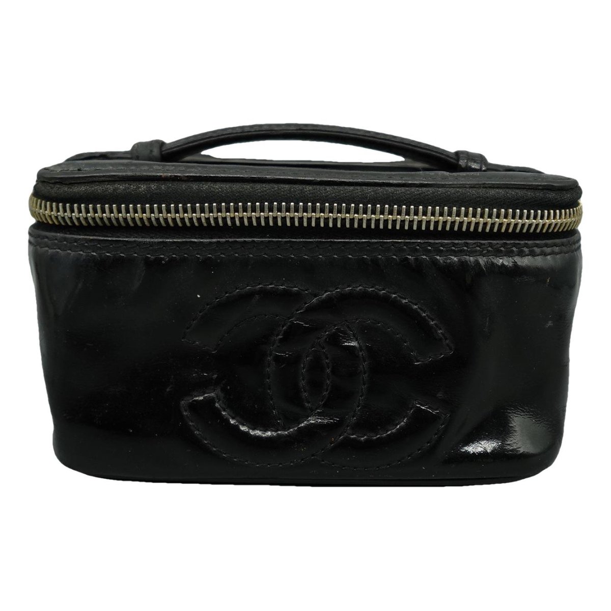 Trendy CC Vanity patent leather handbag