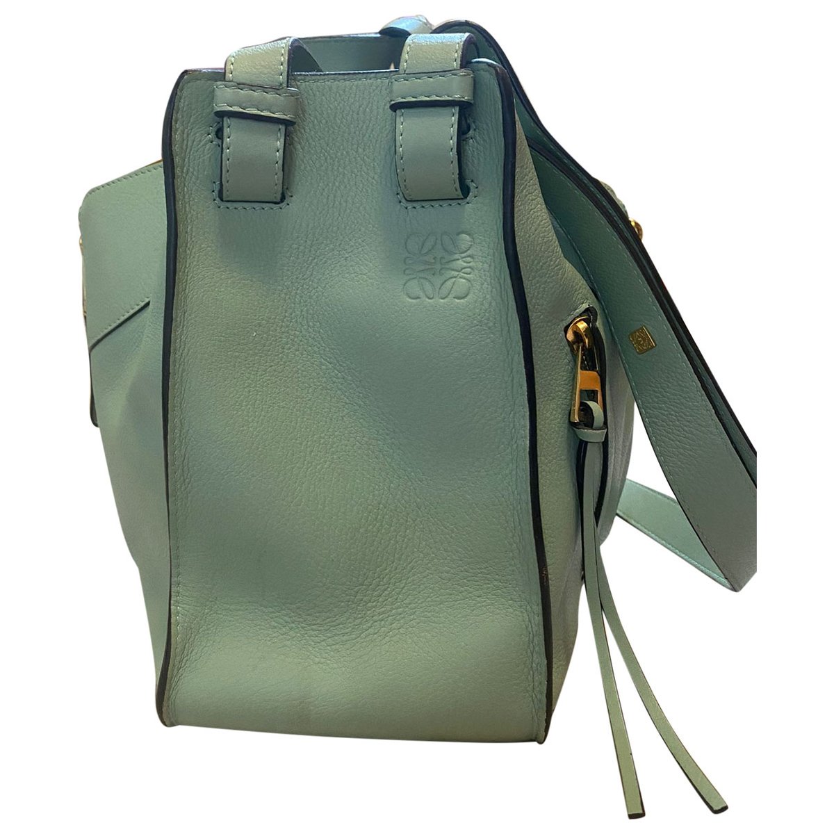 Hammock leather handbag