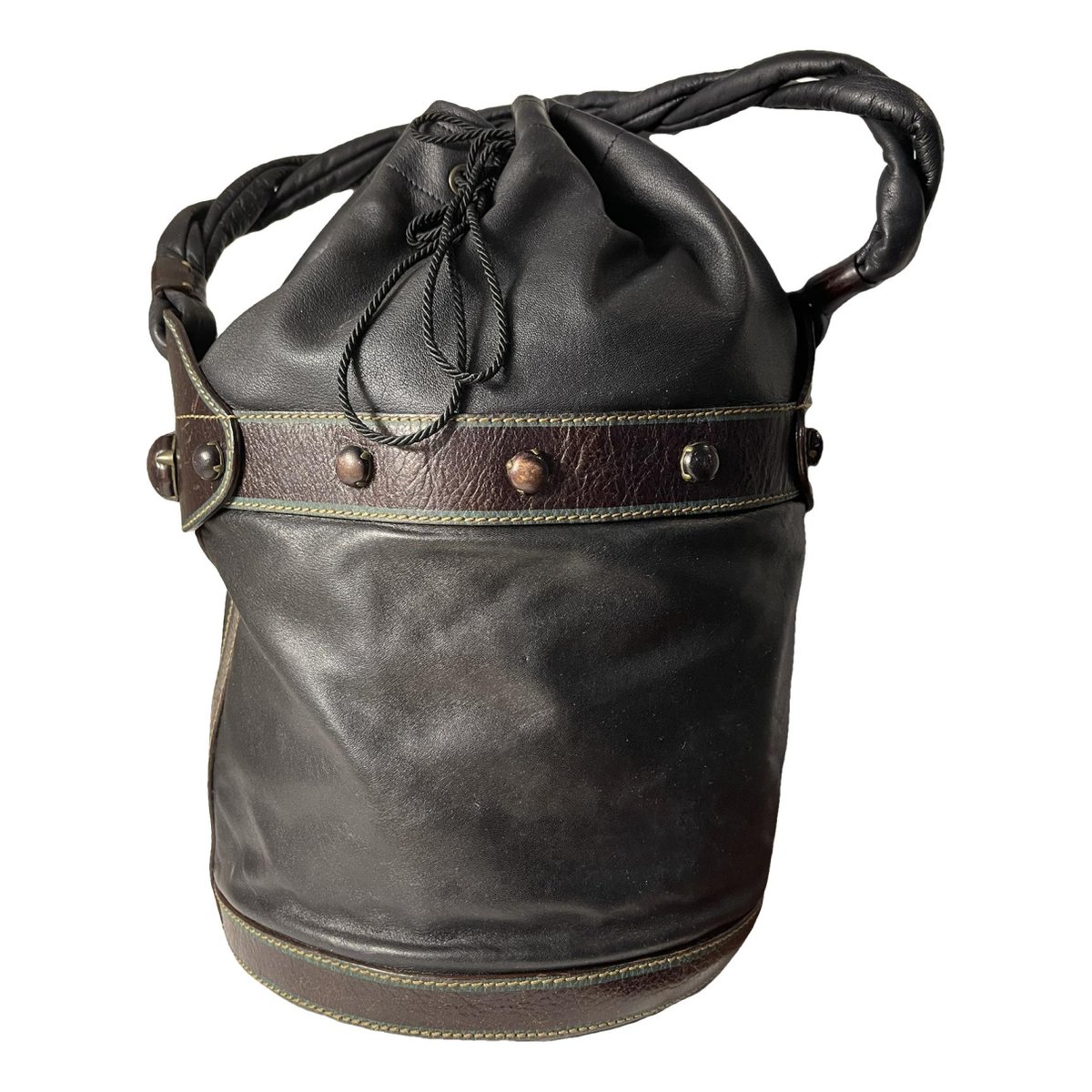 Palazzo Bucket leather handbag