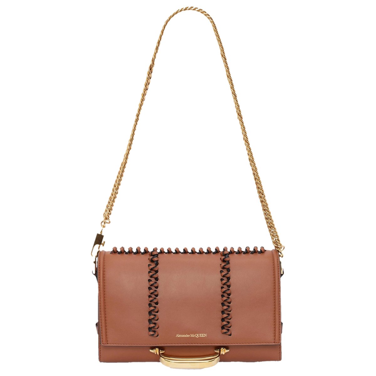 Zippé leather handbag