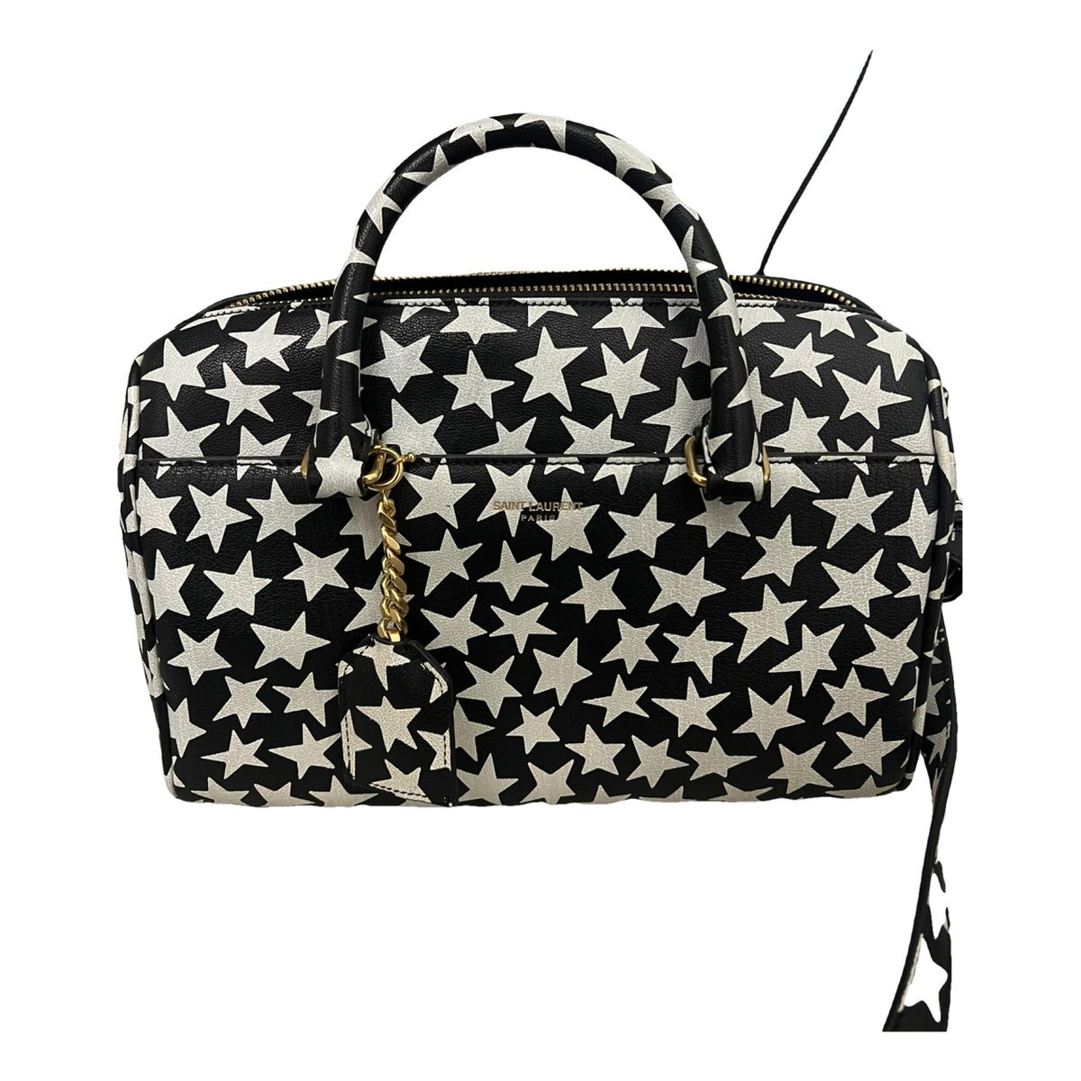 Duffle leather crossbody bag