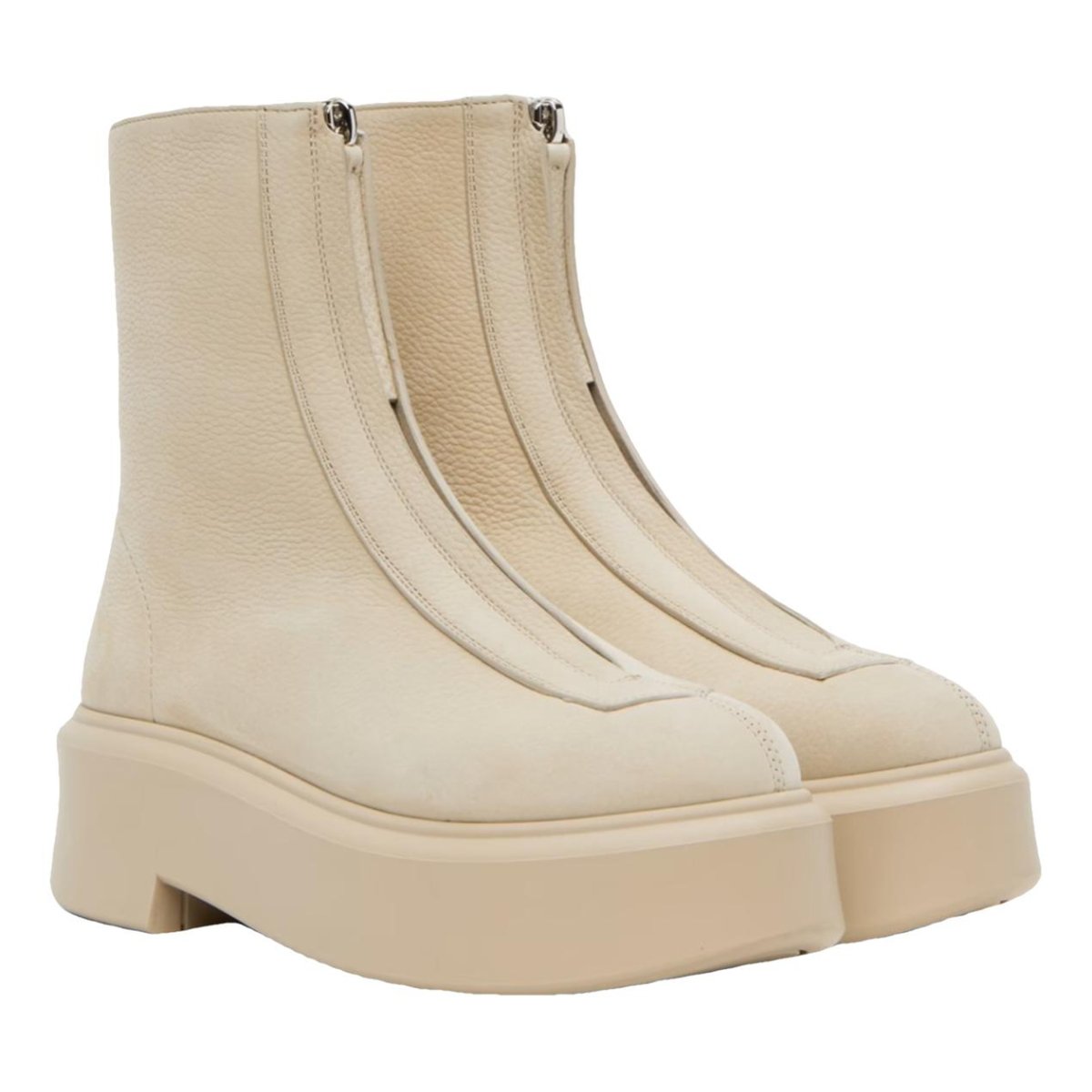 Zipped 1 leather boots