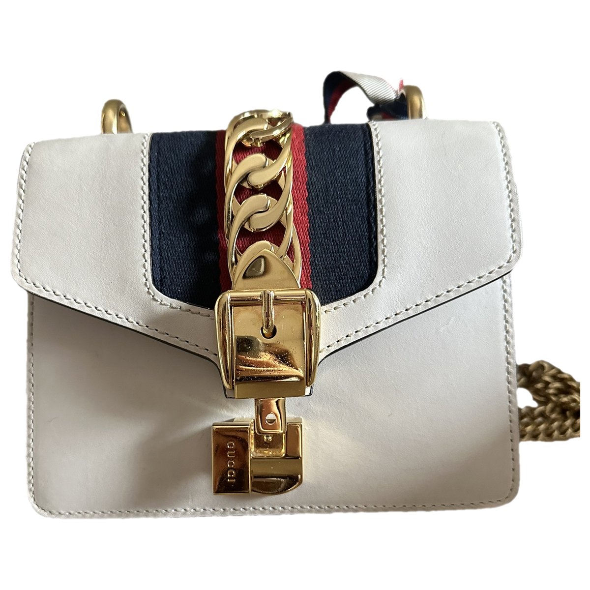 Sylvie Flap Chain leather crossbody bag