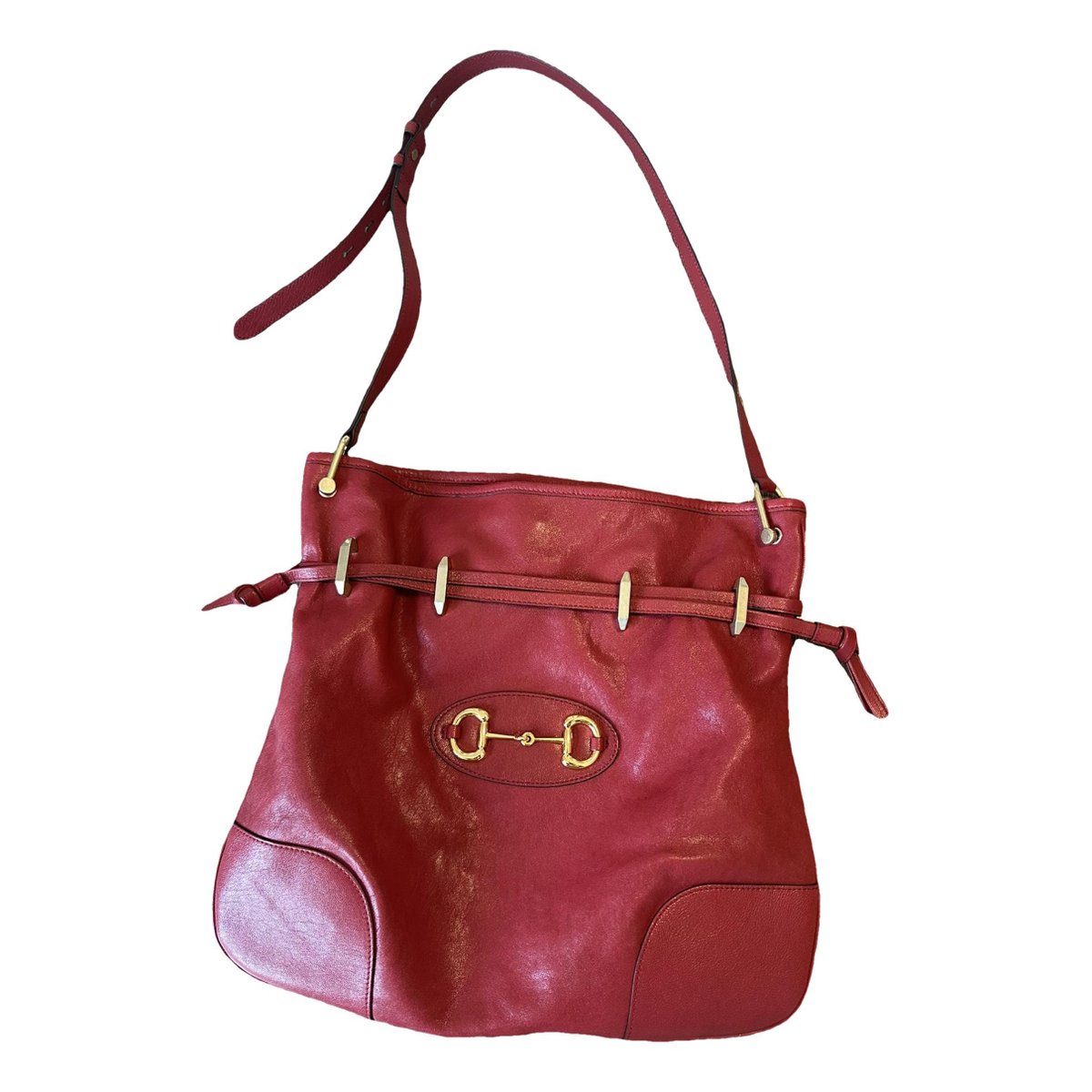Horsebit 1955 Messenger leather handbag