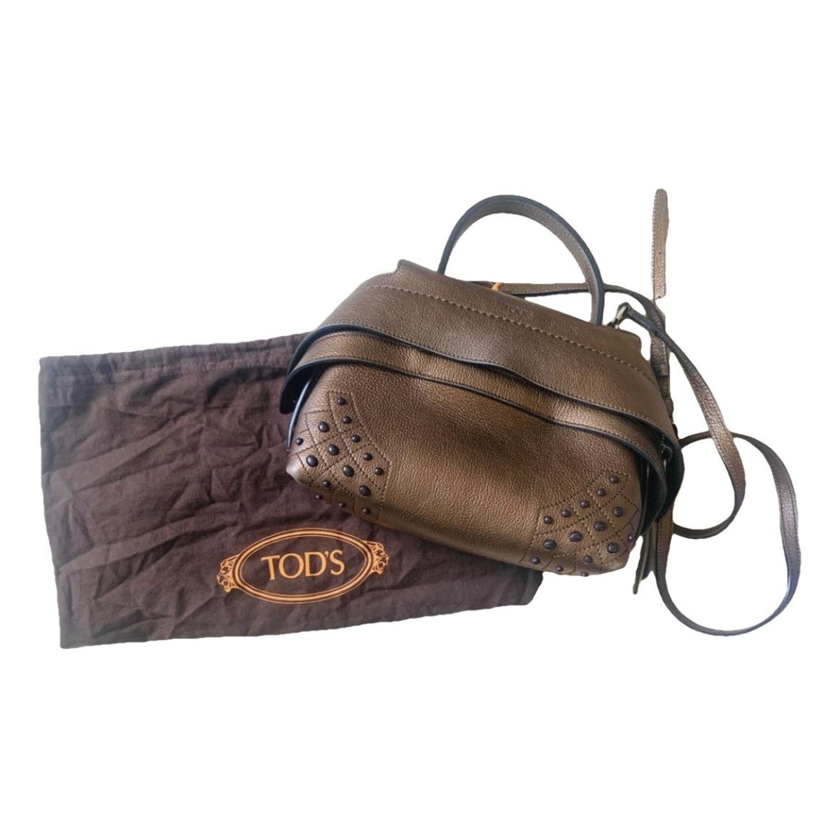 Wave leather crossbody bag