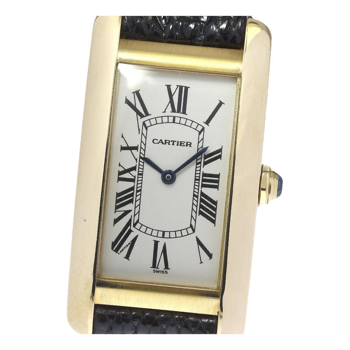 Tank Américaine silver gilt watch