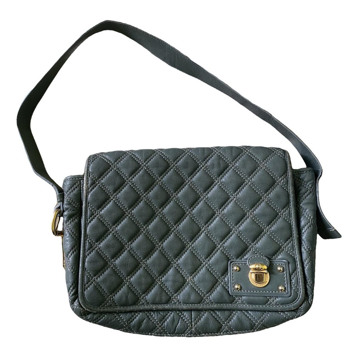 Single leather handbag