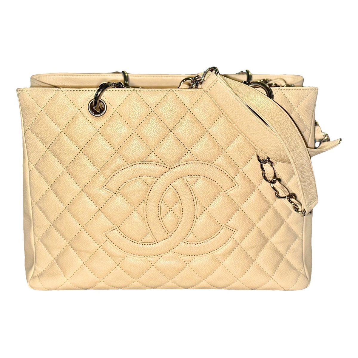 Grand shopping leather tote