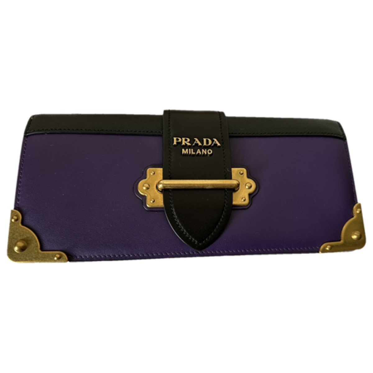Cahier leather clutch bag