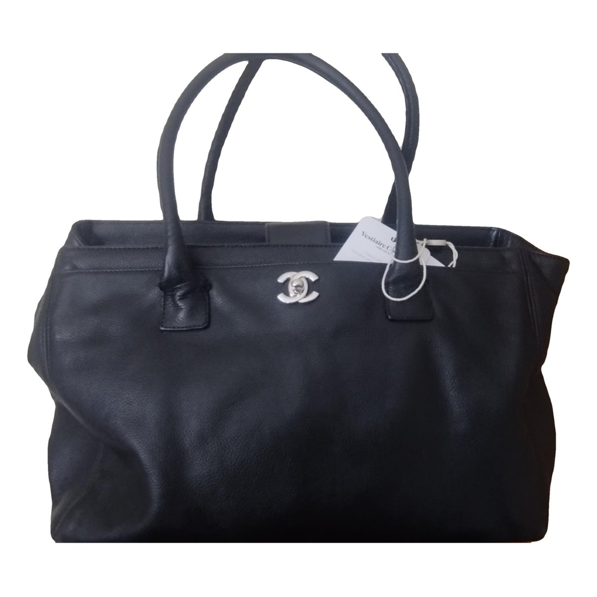 Executive leather tote