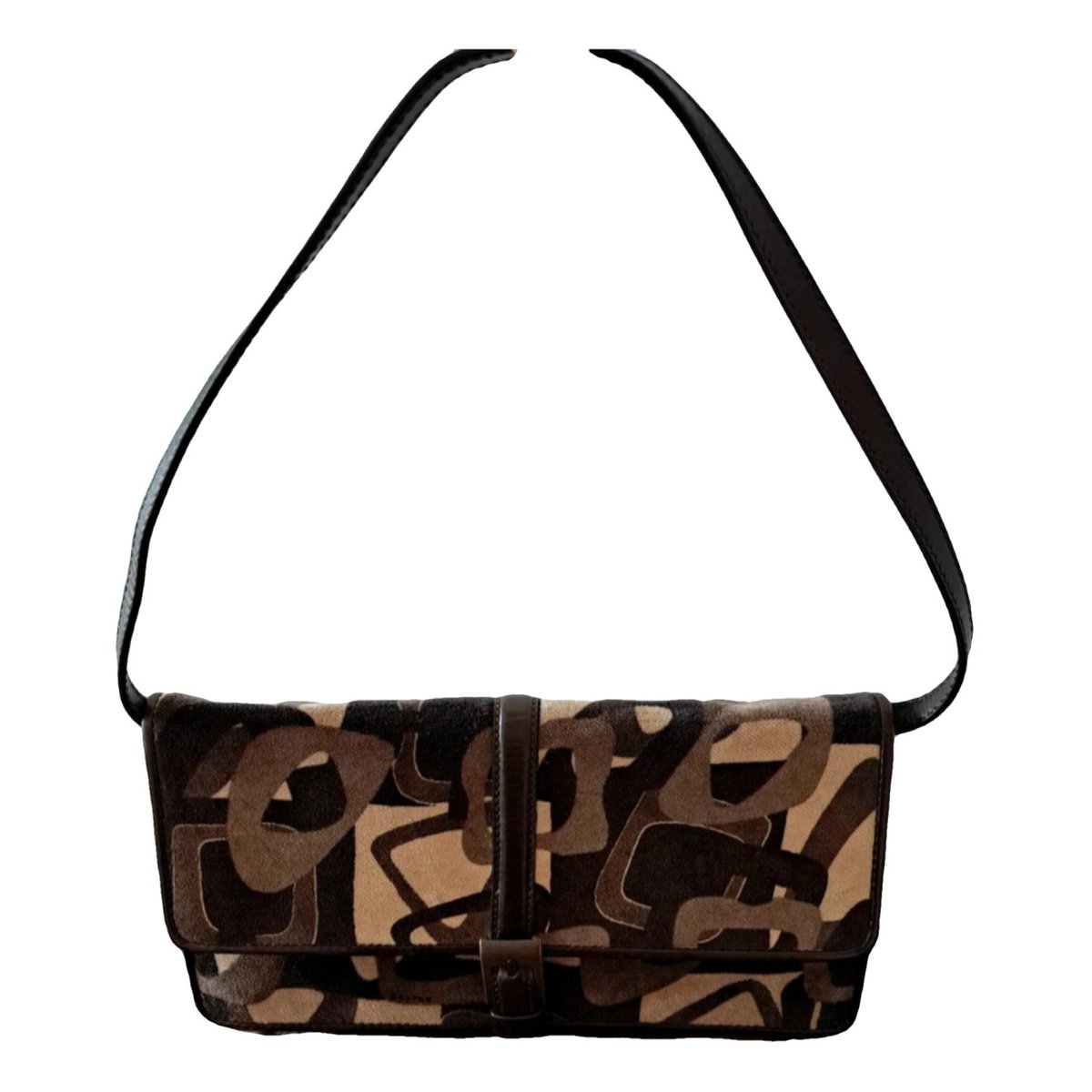 Case flap velvet handbag